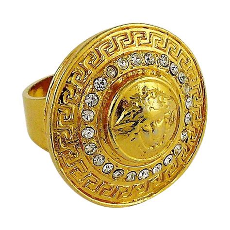 versace ring silver women|authentic Versace jewelry.